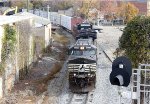 NS 9028 leads train E25 south on the "original" NS line